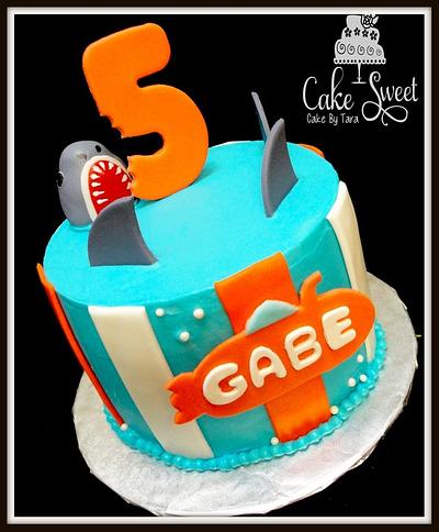 Shark theme - Cake by Cake Sweet Cake By Tara
