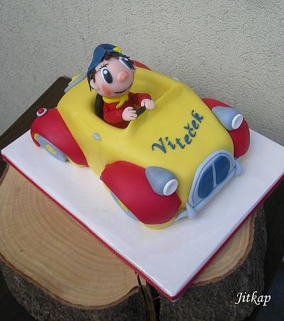 Noddy v autíčku - Cake by Jitkap