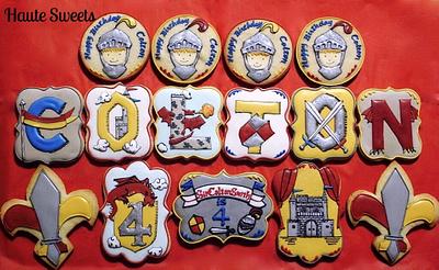 Knight and Dragon Birthday Cookie Set - Cake by Hiromi Greer