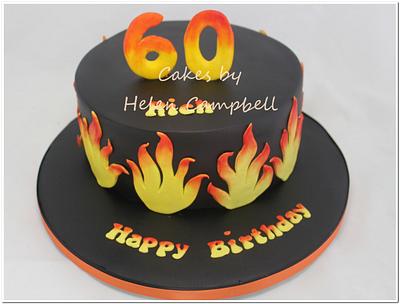 Flame Cake - Cake by Helen Campbell