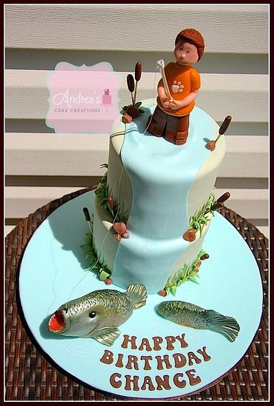 Fly Fishing! - Cake by Andrea'sCakeCreations