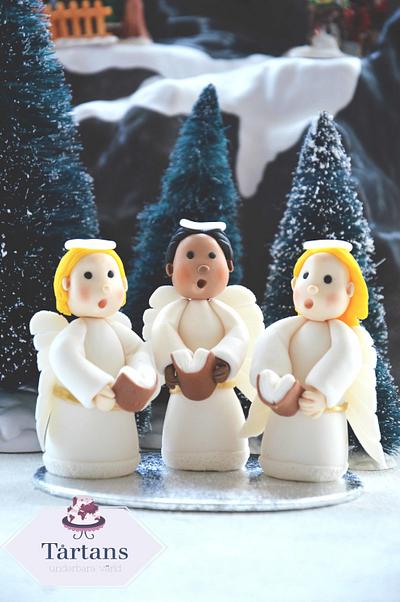 Christmas angels caketopper - Cake by Ingrid ~ Tårtans underbara värld
