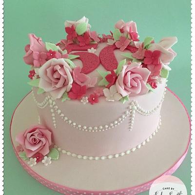 Roses Cake - Cake by Sadie Smith