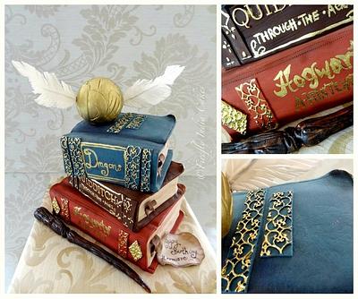 Harry Potter Books - Cake by Firefly India by Pavani Kaur