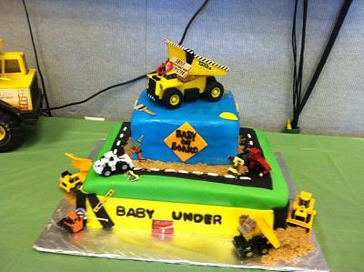 Baby Under Construction  - Cake by Libby Ryan 