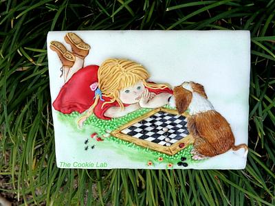 Let´s Play Checkers! - Cake by The Cookie Lab  by Marta Torres