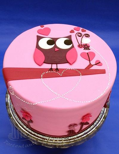 Owl love - Cake by Monika