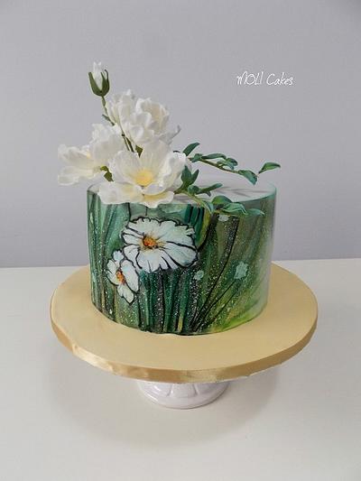 A Touch of Green  - Cake by MOLI Cakes