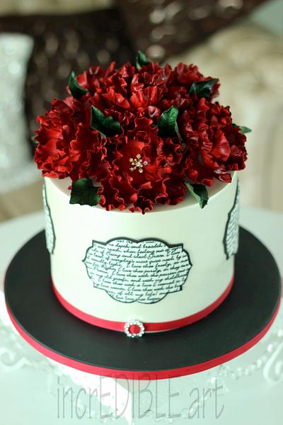 "Poetry" Engagement Cake - Cake by Rumana Jaseel