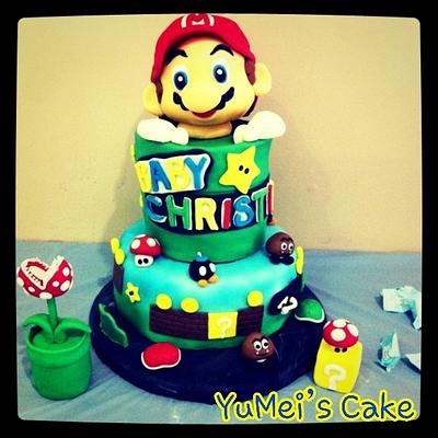 Mario theme baby shower cake - Cake by YuMei