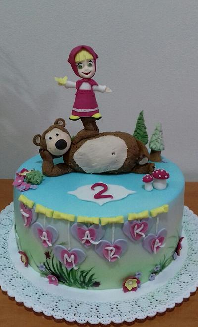 Masha and the Bear - Cake by Ellyys