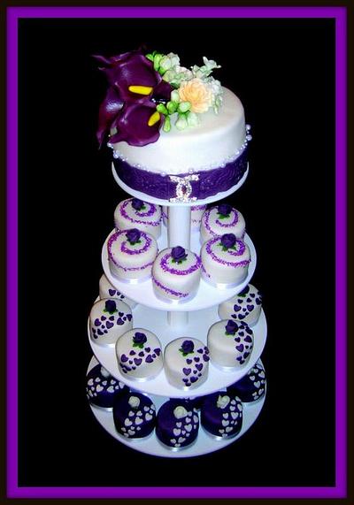 wedding mini cakes - Cake by trbuch