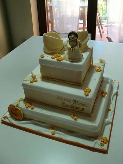 first communion - Cake by Simona