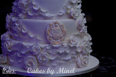 Ruffles & Roses  - Cake by Minel Patel