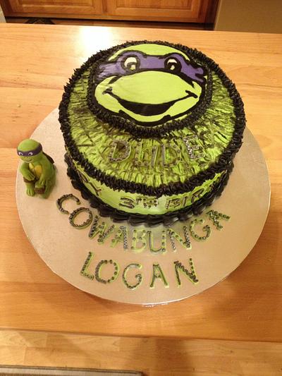 Ninja Turtle Birthday cake for Logan - Cake by Lyn Wigginton