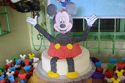 hello mickey mouse  - Cake by grace abulencia