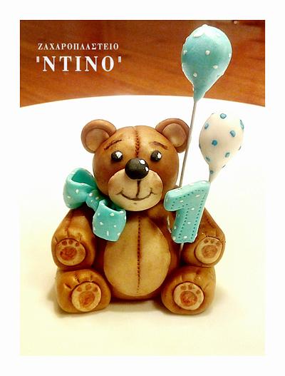 3d Teddy Bear figure - Cake by Aspasia Stamou