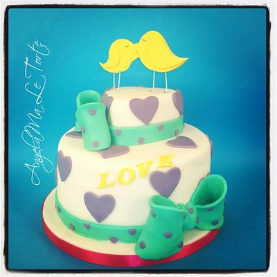 bird in love cake - Cake by AngelaMa Le Torte
