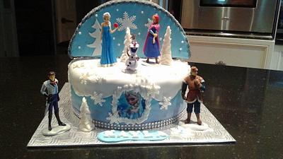 double side cake frozen and hero - Cake by Manon