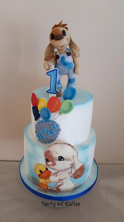 Birthday dog Mylo - Cake by Kaliss