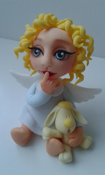 angel cake topper - Cake by CoooLcakes