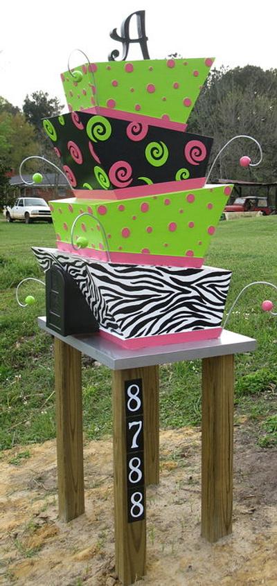 My Topsy Turvy Mailbox!!! - Cake by DoobieAlexander