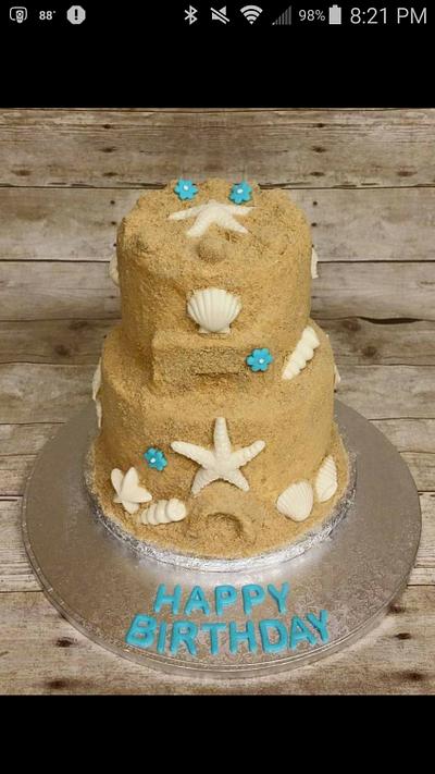 Sweet Sand Castle - Cake by gigicakes