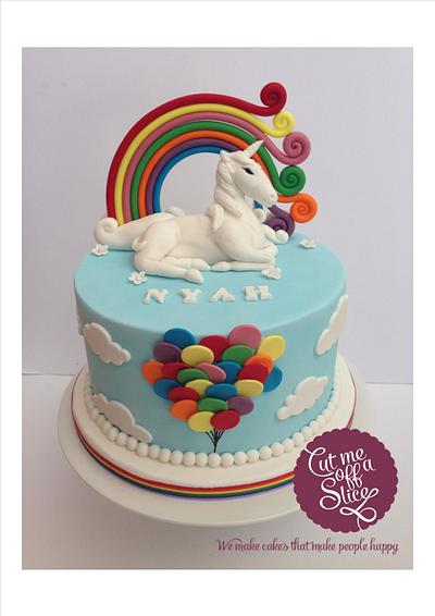 Unicorn Rainbow Cake - Cake by cutmeoffaslice