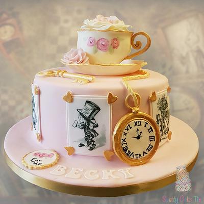 Alice Mad Hatters Tea Party  - Cake by Shell at Spotty Cake Tin