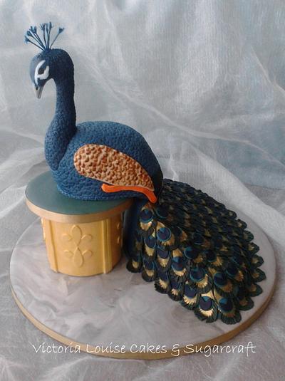 Peacock Cake - Cake by VictoriaLouiseCakes