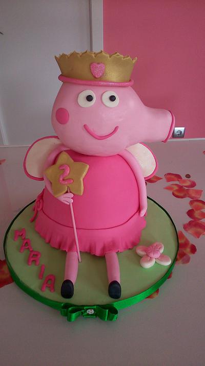 Peppa pig cake - Cake by silvia Valdearenas
