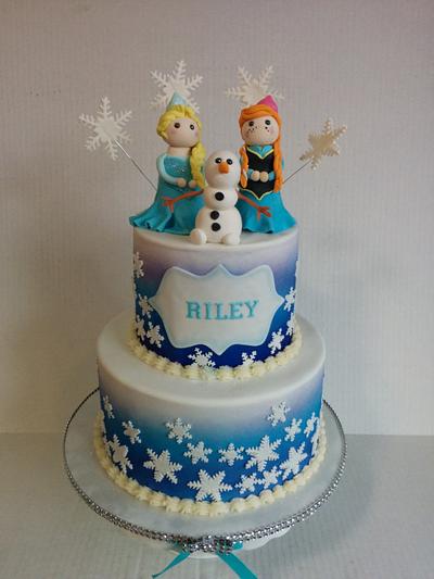 Frozen themed cake - Cake by Cake That Bakery
