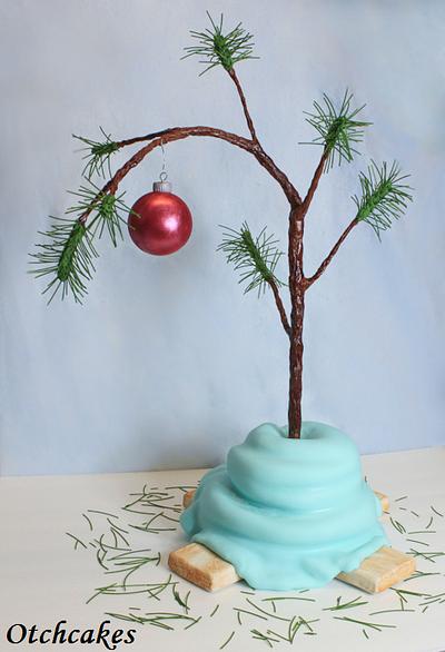 Charlie Brown Christmas Tree Cake - Cake by Otchcakes