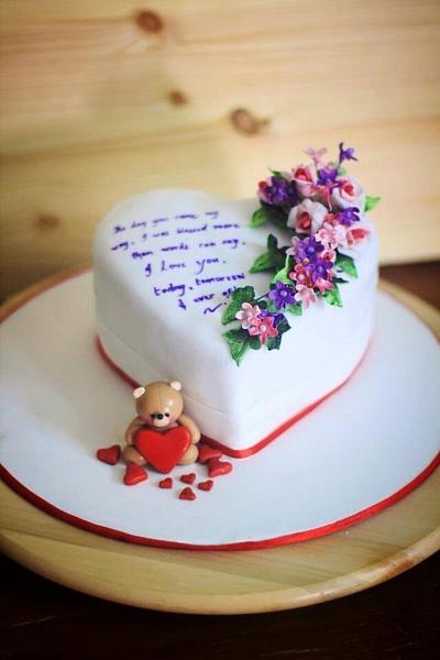 I love you  - Cake by Reema siraj