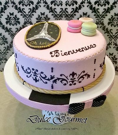 Paris themed cake! - Cake by Silvia Caballero