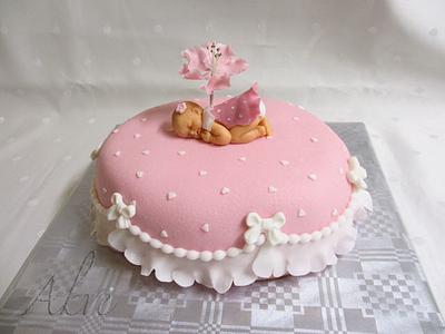 The sweetest baby girl - Cake by akve