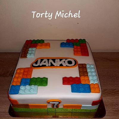 Lego kocka  - Cake by Torty Michel