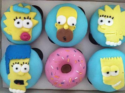 Simpsons Cupcakes - Cake by cakesbyclaire
