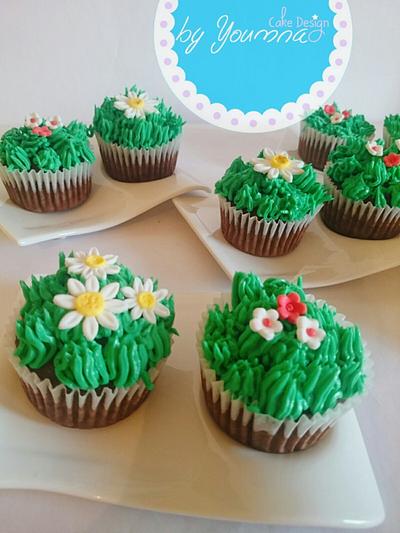 Spring cupcakes - Cake by Cake design by youmna 