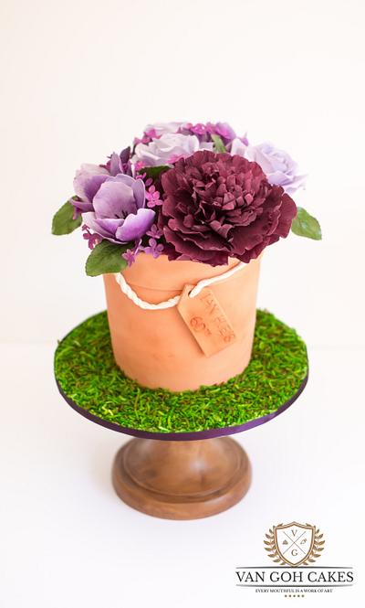 Purple Florals - Cake by Van Goh Cakes