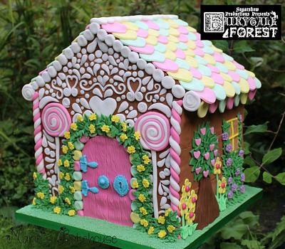 Gingerbread House cake for Fairytale Forest - Cake by Marie's Bakehouse