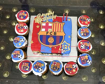The FCB Fan cake - Cake by The Minstreat 