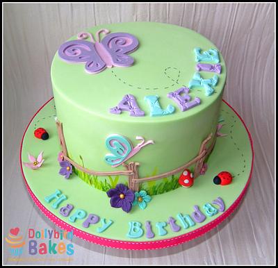 Pastel Butterfly Cake - Cake by Dollybird Bakes
