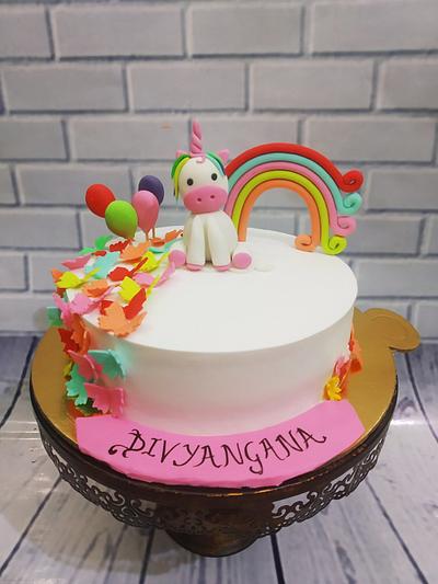Evergreen unicorn - Cake by Nidhi Tandon