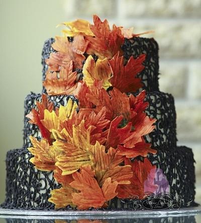 Ode to Autumn Wedding Cake  - Cake by Sonia Huebert