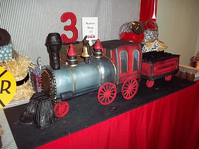 Vintage Locomotive - Cake by Alissa Newlin
