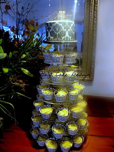 Cupcakes wedding cake - Cake by AnnettesCakes