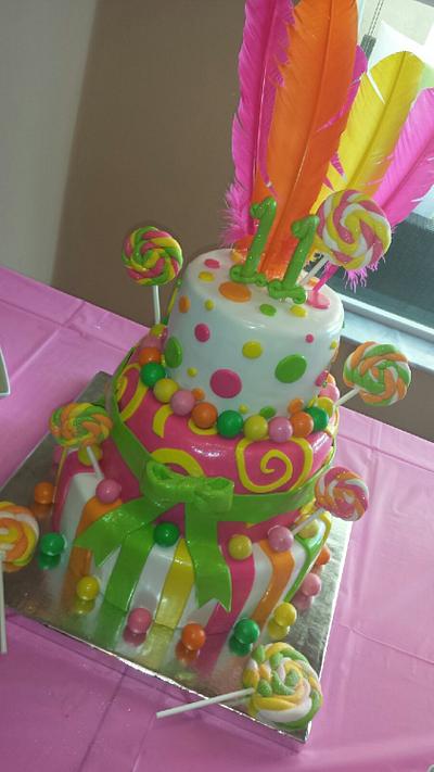 My Daughter's 11th Birthday Cake!  - Cake by CakePopFairy