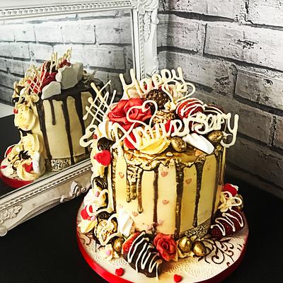 Love ❤️ on a cake  - Cake by Ashlei Samuels