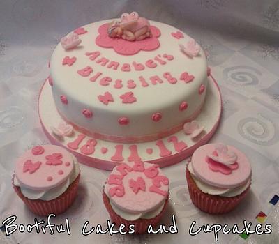 Blessing cake and cupcakes - Cake by bootifulcakes
